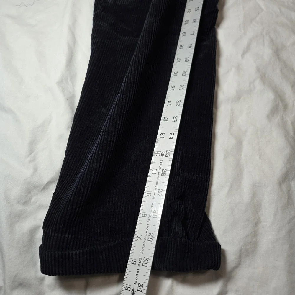 Jos‎ A Bank Corduroy Pants Tag 35x32 Measures 32x30 Pleated  Dark Navy Cuffed